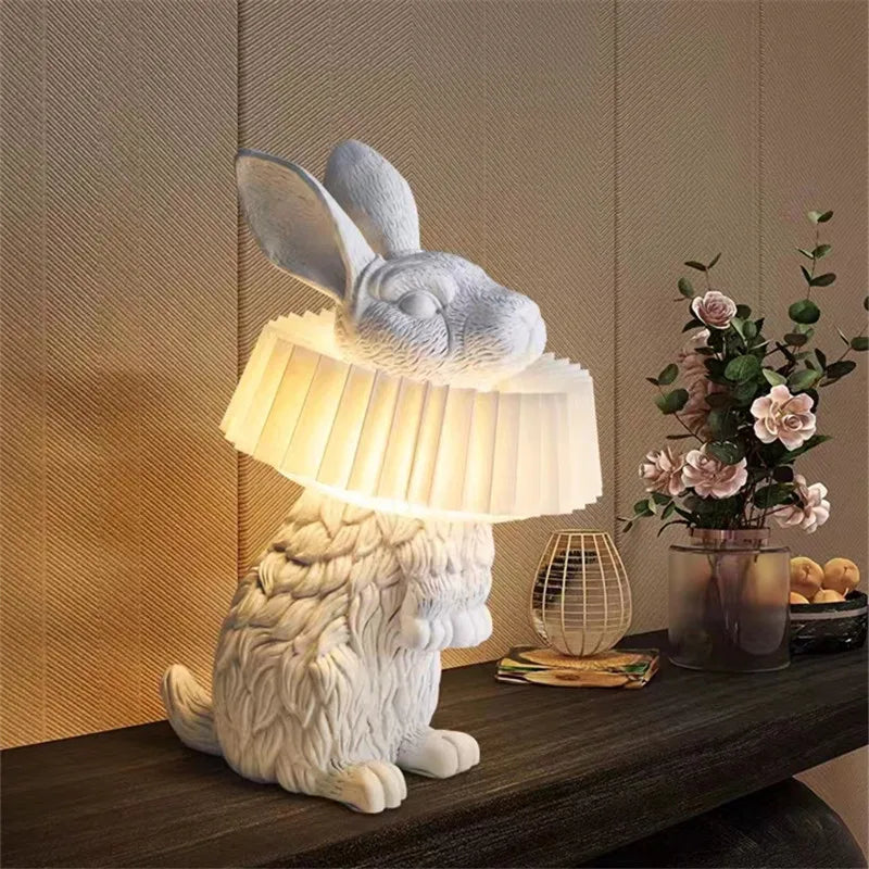 lampe de table lapin adorable pour décoration enfant