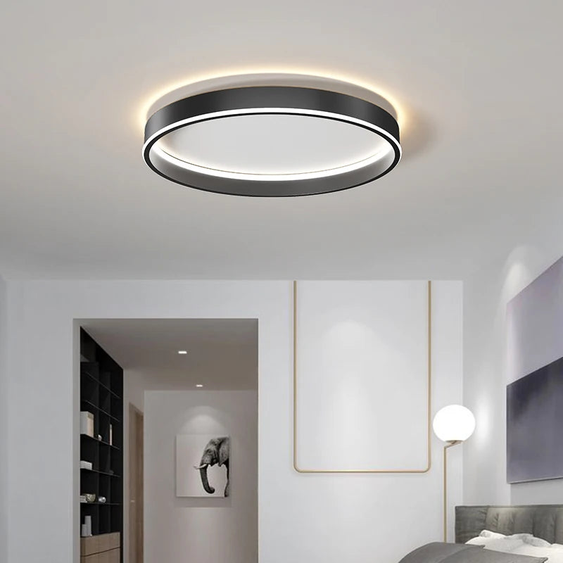 plafonnier led rond minimaliste créatif pour amélioration habitat