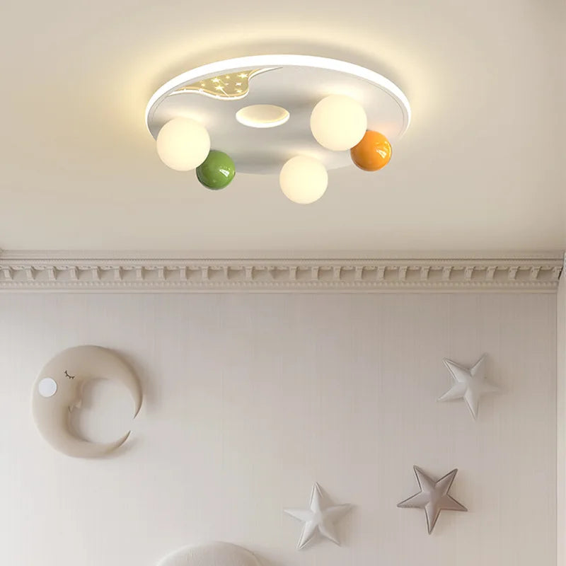 plafonnier boule à bulles moderne pour chambre d'enfant