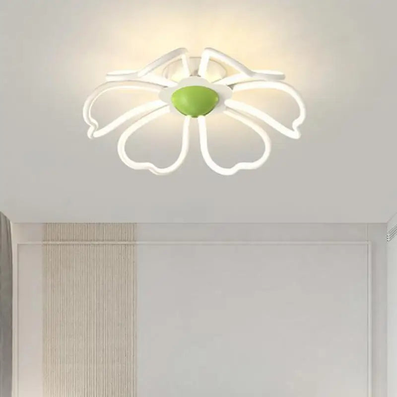 plafonnier floral à led pour chambre et salon