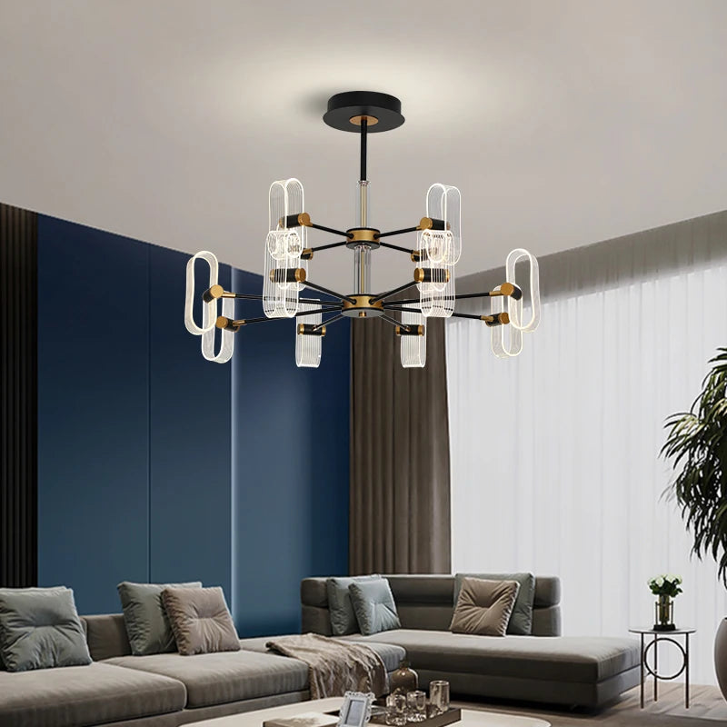 lustre moderne créatif luxe pour éclairage d'ambiance