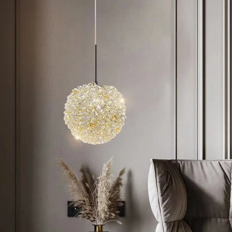 lustre en cristal led léger pour une ambiance romantique et élégante