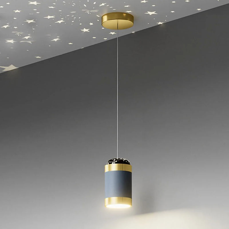 suspension moderne à projection d'étoiles pour décoration intérieure