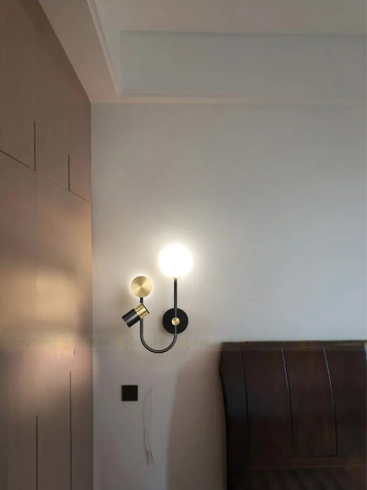 applique murale spot led en métal pour intérieur décoratif