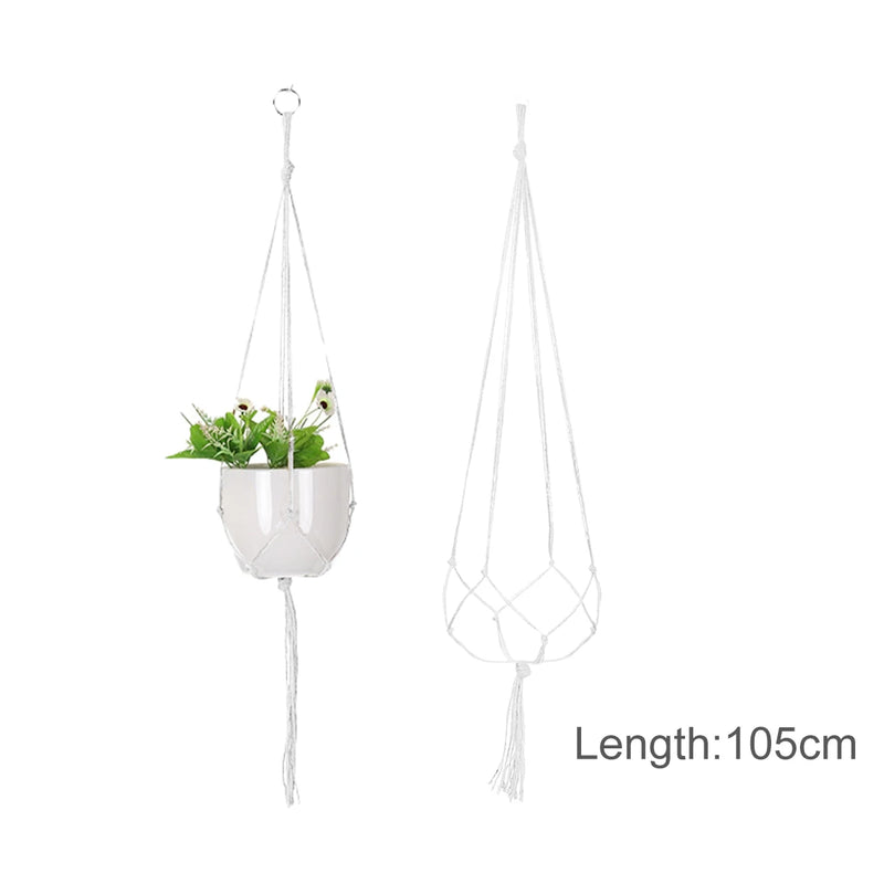 suspension en macramé pour pots de fleurs décoratifs