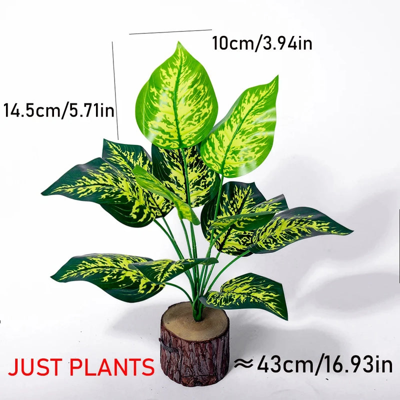 plante artificielle monstera branchage tropical pour décoration intérieure extérieure