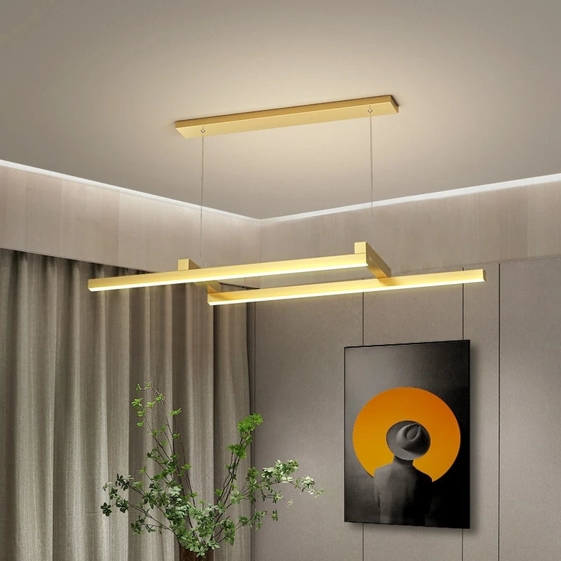 lampe led moderne lustre géométrique nordique designer bar