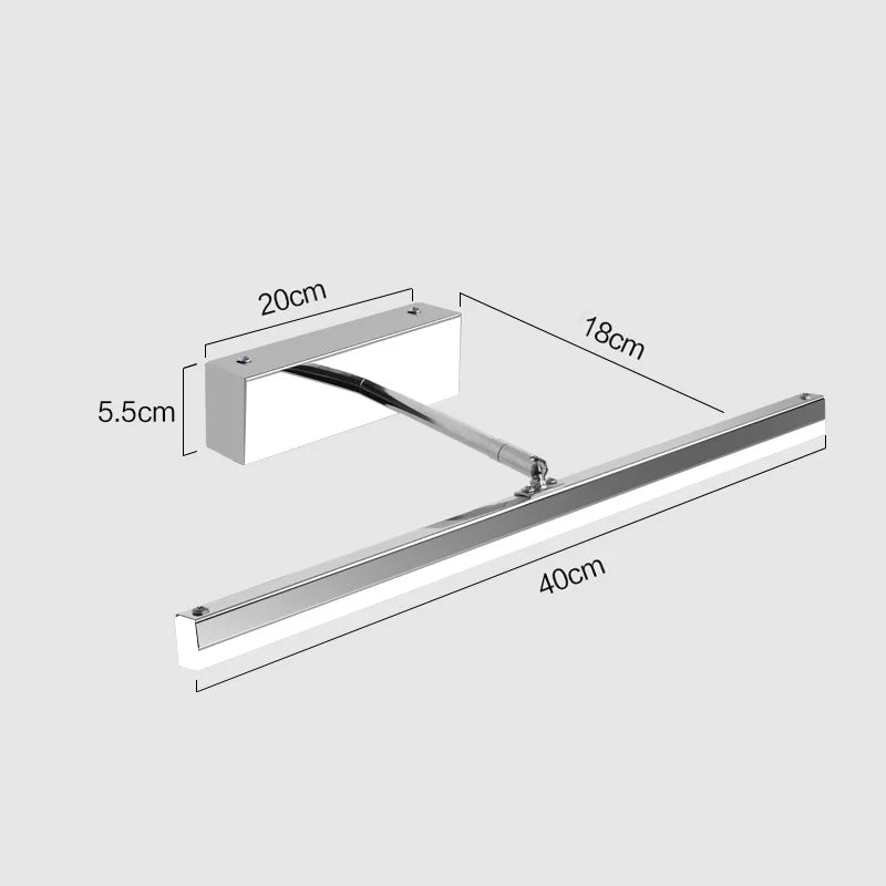 lampe frontale télescopique à led moderne et minimaliste