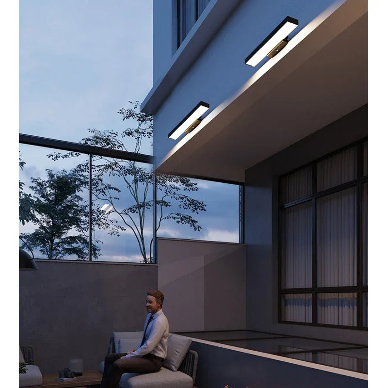 Outdoor Sensing Wall Lamp, Outdoor Waterproof Wall, Villa Courtyard Waterproof, Entrance Door Human Body Sensing Lamp