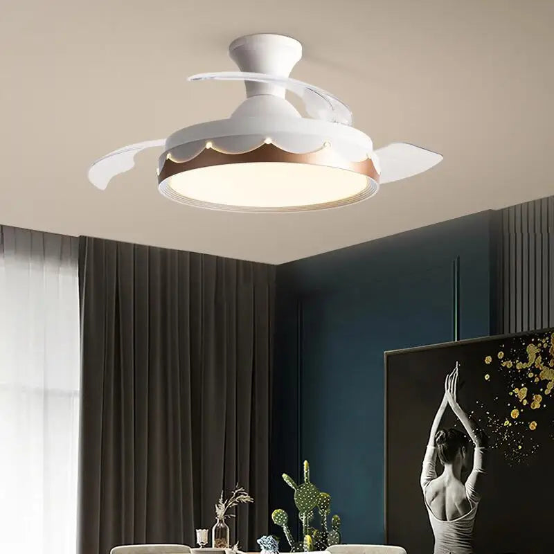 ventilateurs de plafond modernes avec éclairage télécommande design élégant