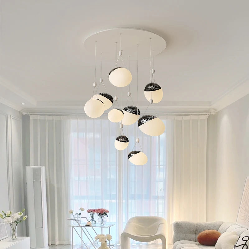 lustre moderne nordique minimaliste pour villa duplex loft