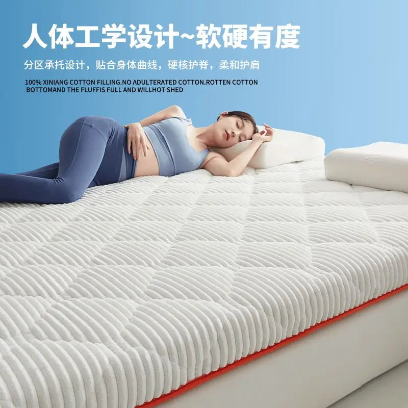 matelas en velours doux pliable pour un confort optimal