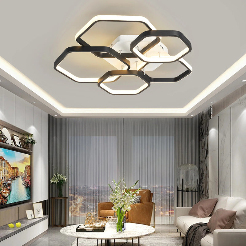 Modern Led Chandelier For Living Rooms, Bedrooms, Children's Rooms, Home Chandeliers, Working Together With Smart Home