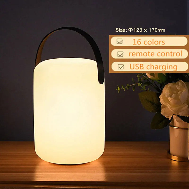 lampe de table extérieure sans fil avec télécommande intelligente