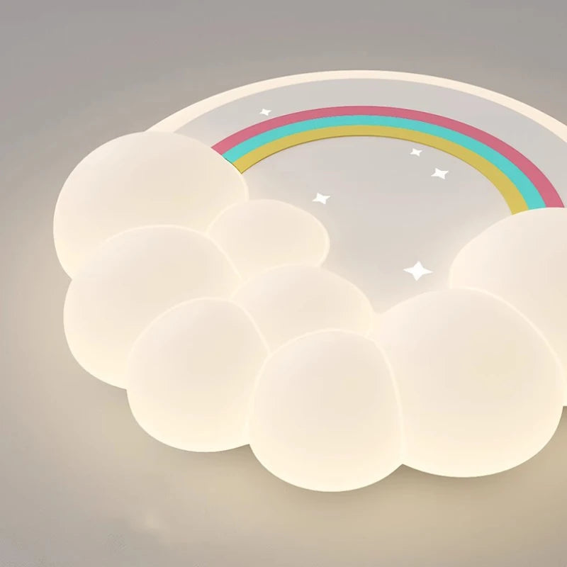 plafonnier led moderne nuages bulles pour chambre enfant