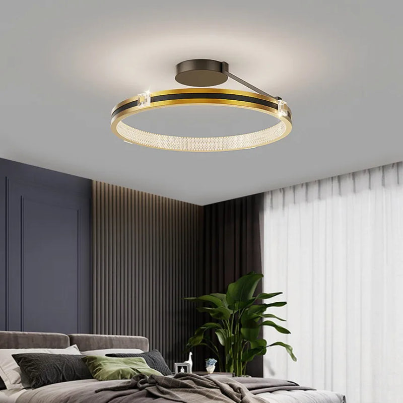 plafonnier led moderne de luxe en cristal décoration luminaires