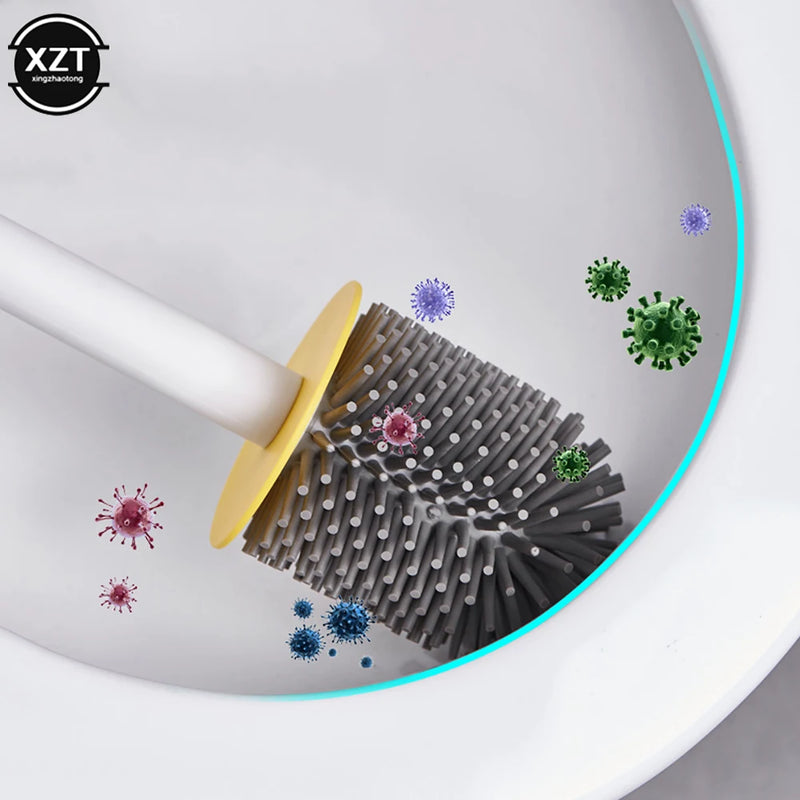 brosse en silicone avec support pour un nettoyage rapide