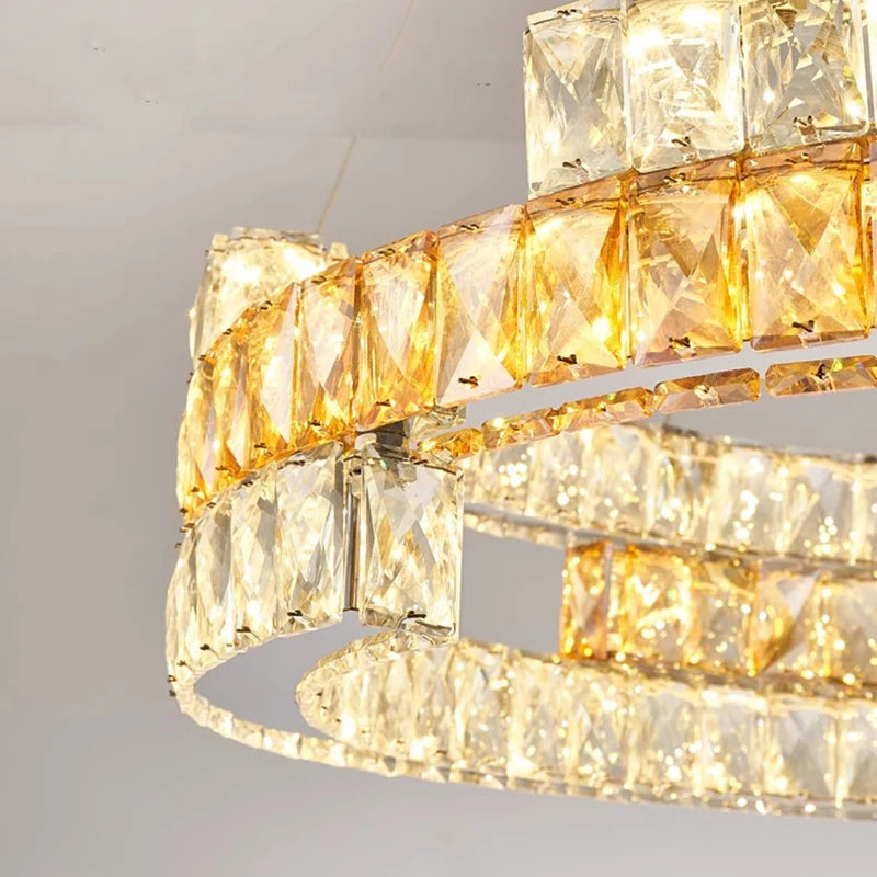 home decorationPendant lights, luxury crystal living room chandelier, dining room Pendant lamp, ceiling light, indoor lighting