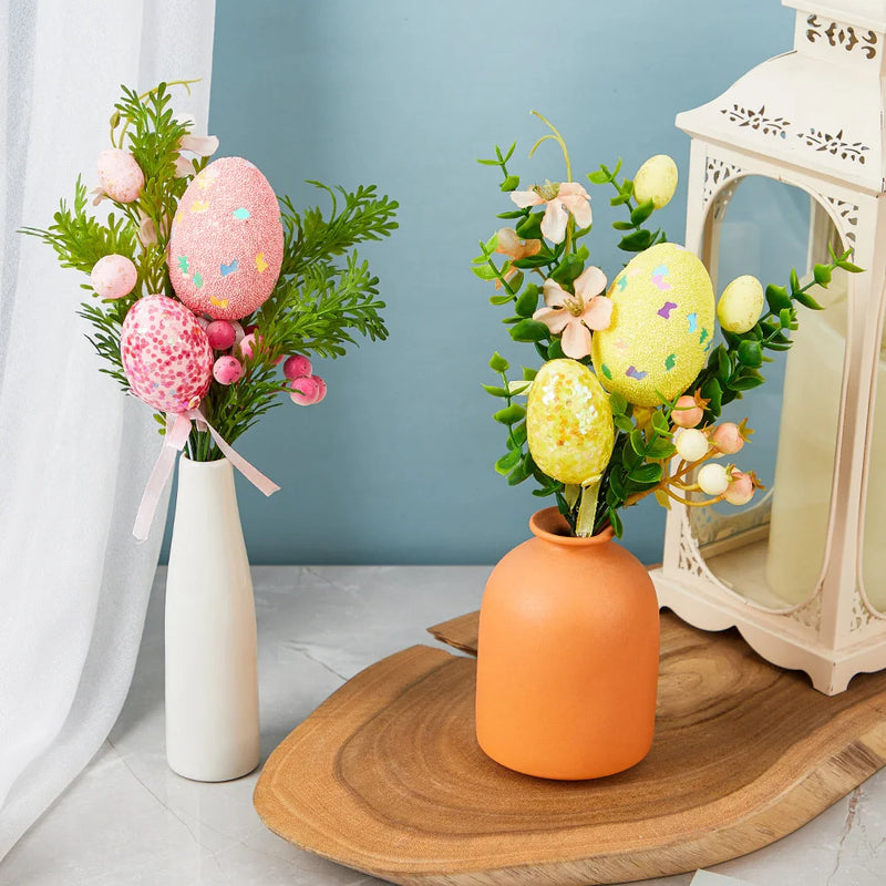 branche d'oeufs de pâques pour décorations florales et jardin