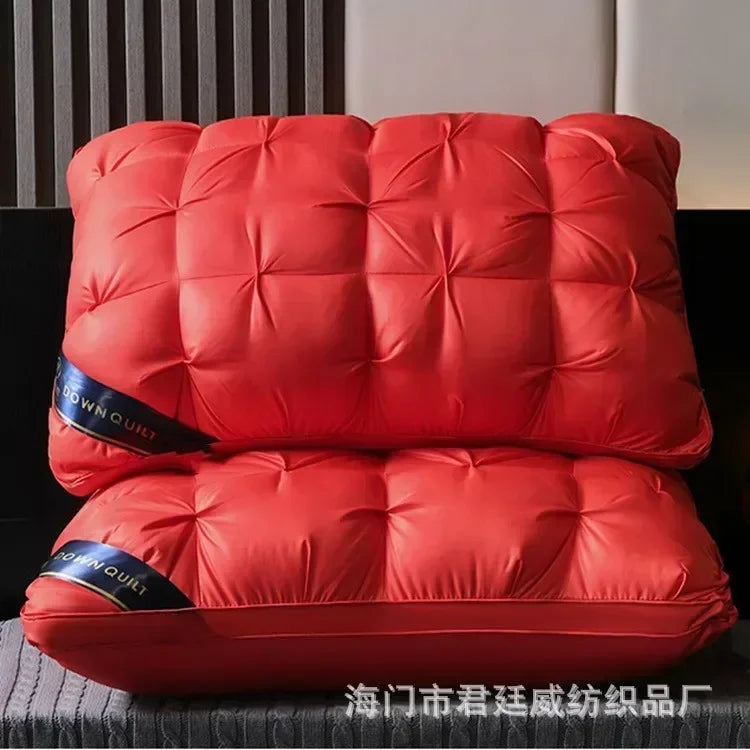 oreillers en duvet 3D doux et confortables pour un sommeil réparateur