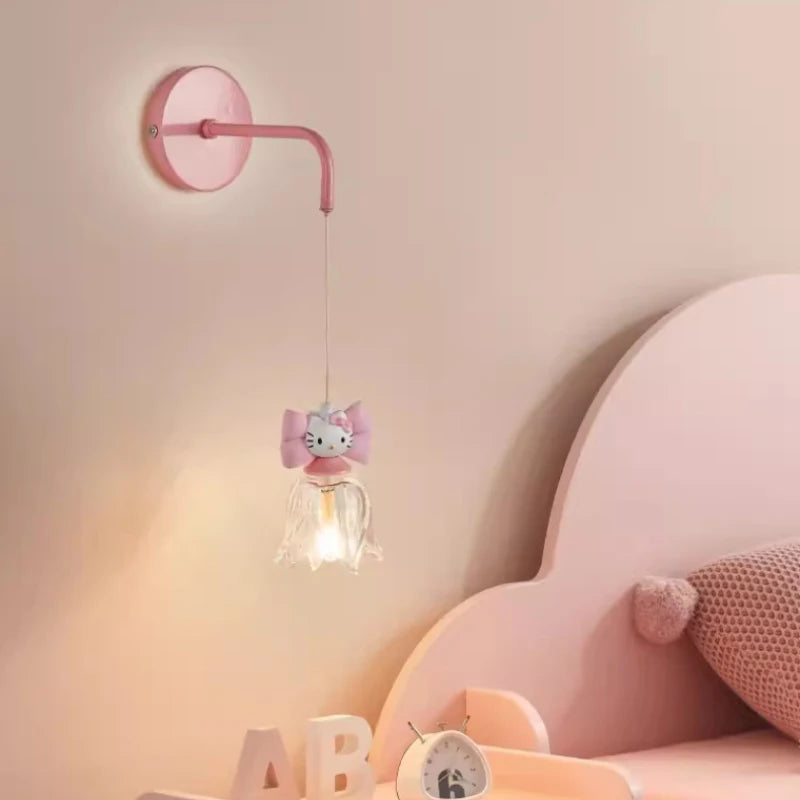 lampe de chevet chaton mignon pour chambre d'enfant décorative