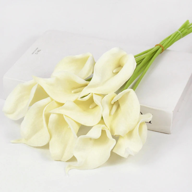 lot de fleurs artificielles lys calla pour mariage et décoration