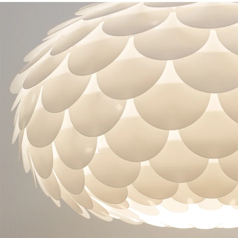 lustre nordique en pvc minimaliste pour décoration de meubles