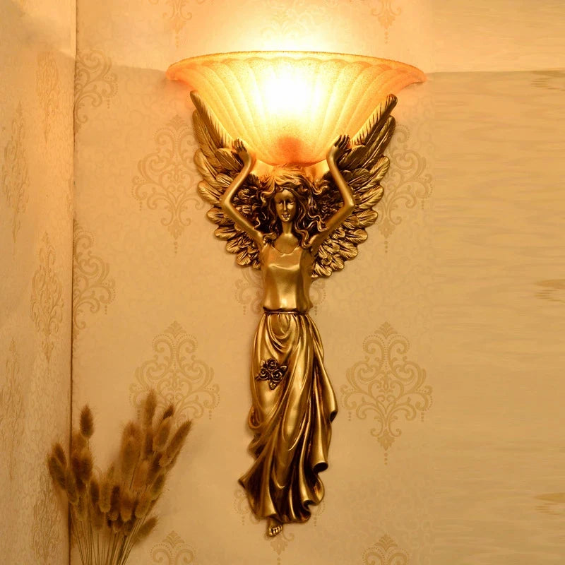 applique murale angel lampe rétro décorative pour intérieur moderne