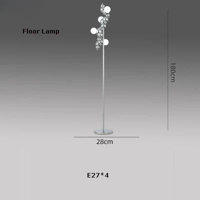 lustre led design moléculaire à intensité variable tendance 2024