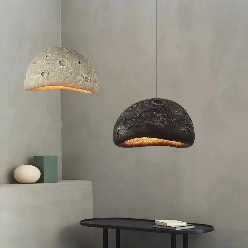 lustre led minimaliste wabi-sabi pour décoration loft et café