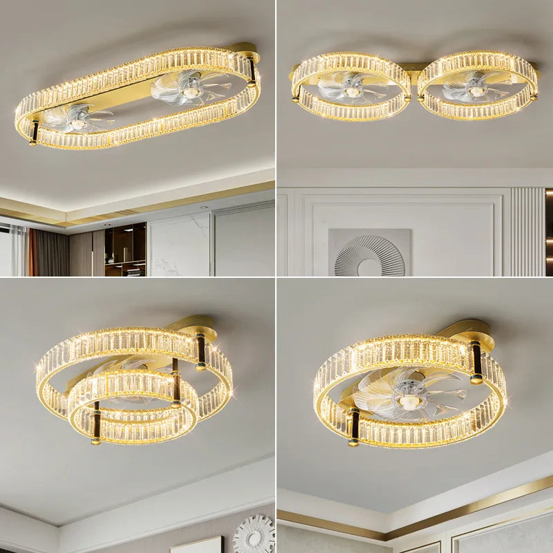 plafonnier moderne en cristal lumineux pour intérieur élégant