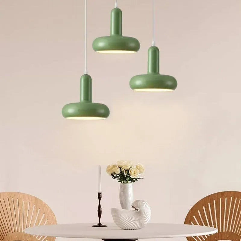 lampe led suspendue design nordique minimaliste forme disque