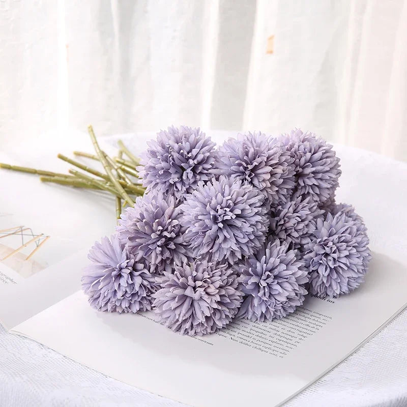 bouquet de fleurs artificielles pour décoration mariage et vases artisanaux