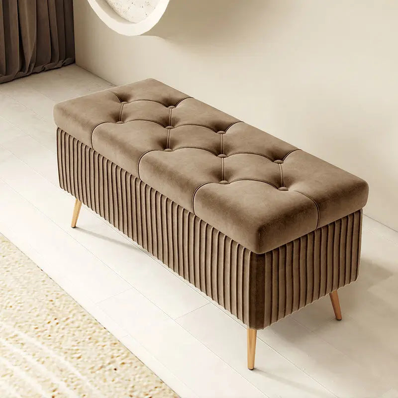 banc nordique avec rangement tabouret de luxe polyvalent et pratique