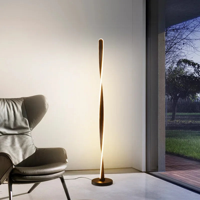 lampadaire rotatif créatif avec éclairage led super lumineux