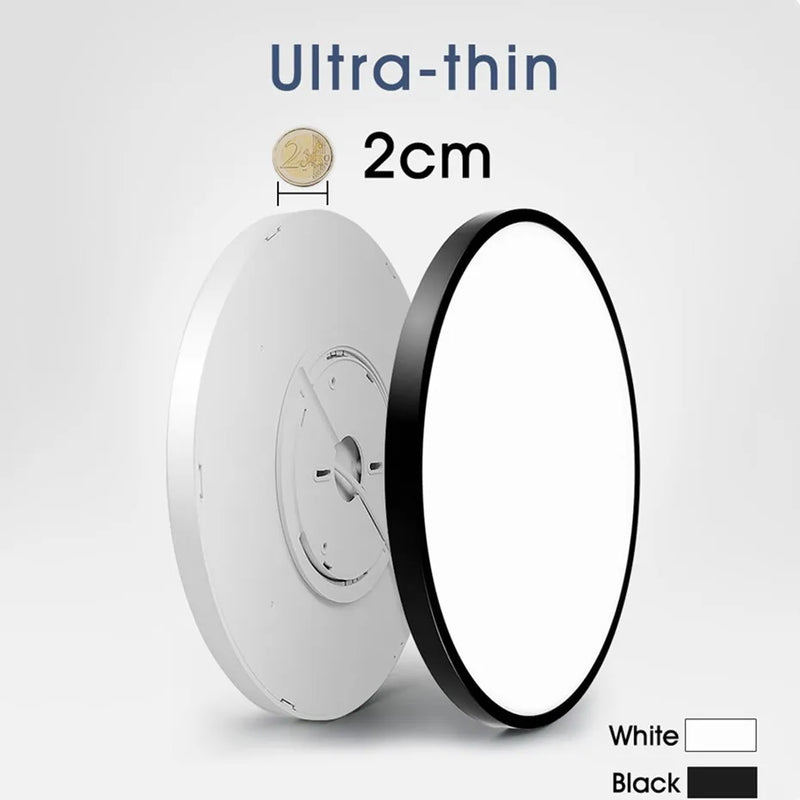 plafonnier led ultra mince rond moderne montage en surface