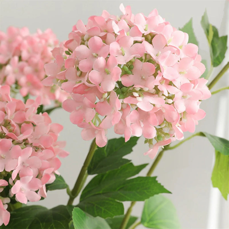 bouquet d'hortensias artificiels en soie pour décoration de mariage