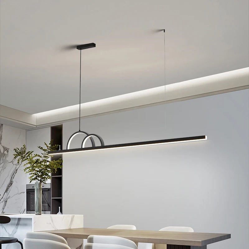 lustre à led nordique design pour éclairage intérieur moderne