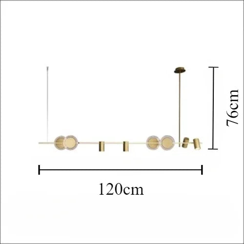 suspension à led nordic line design moderne pour décoration intérieure