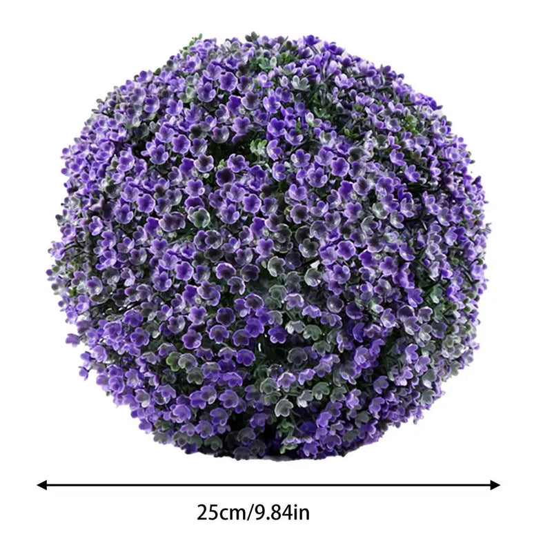 boules de topiaire en gazon artificiel pour décoration extérieure