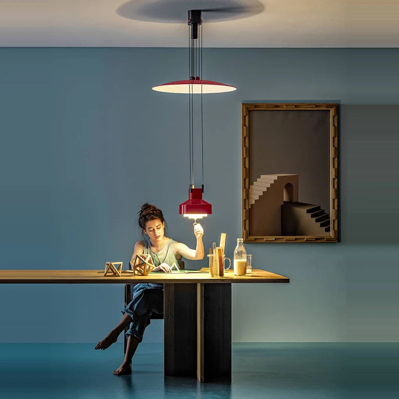 lustre italien flexible en aluminium avec led dimmable