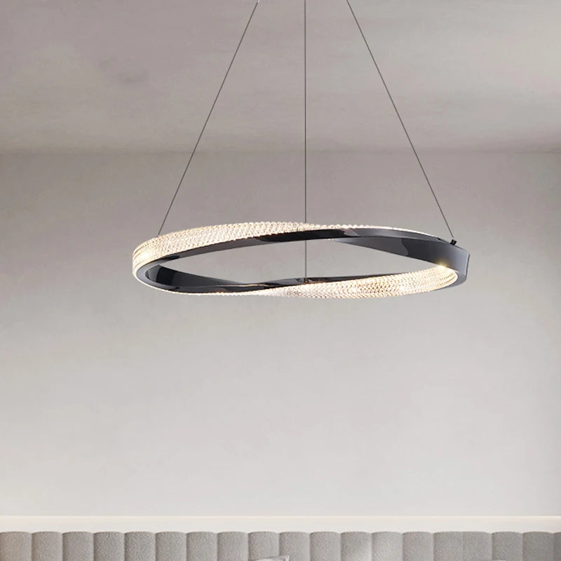 lustre circulaire à led moderne pour décoration intérieure