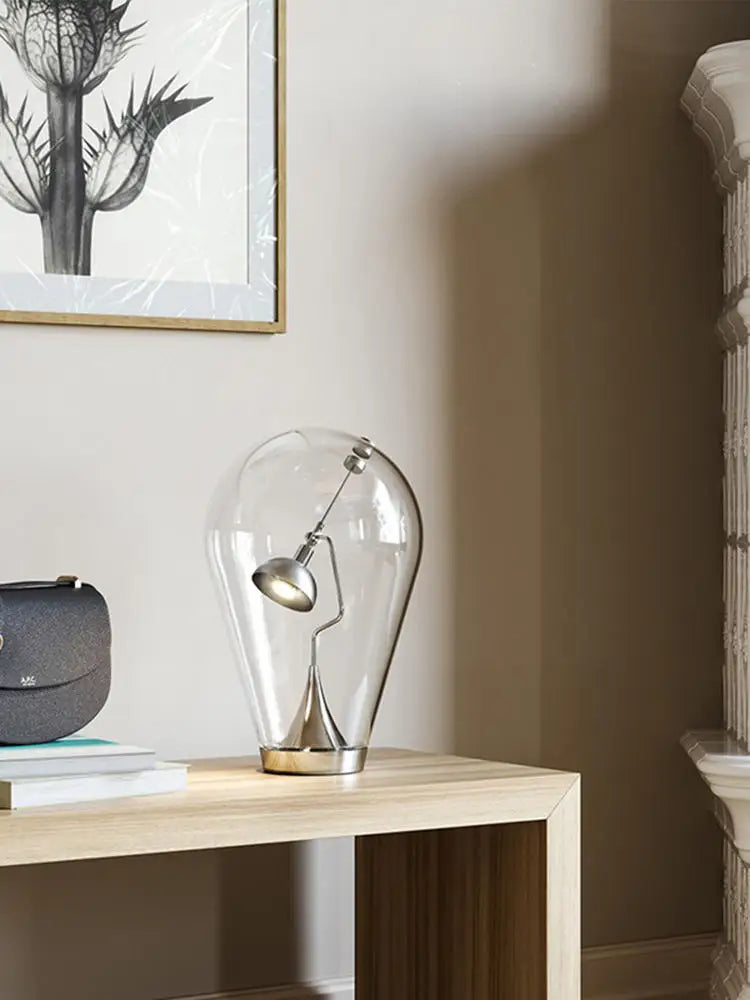 lampe de bureau vintage en verre style industriel tactile