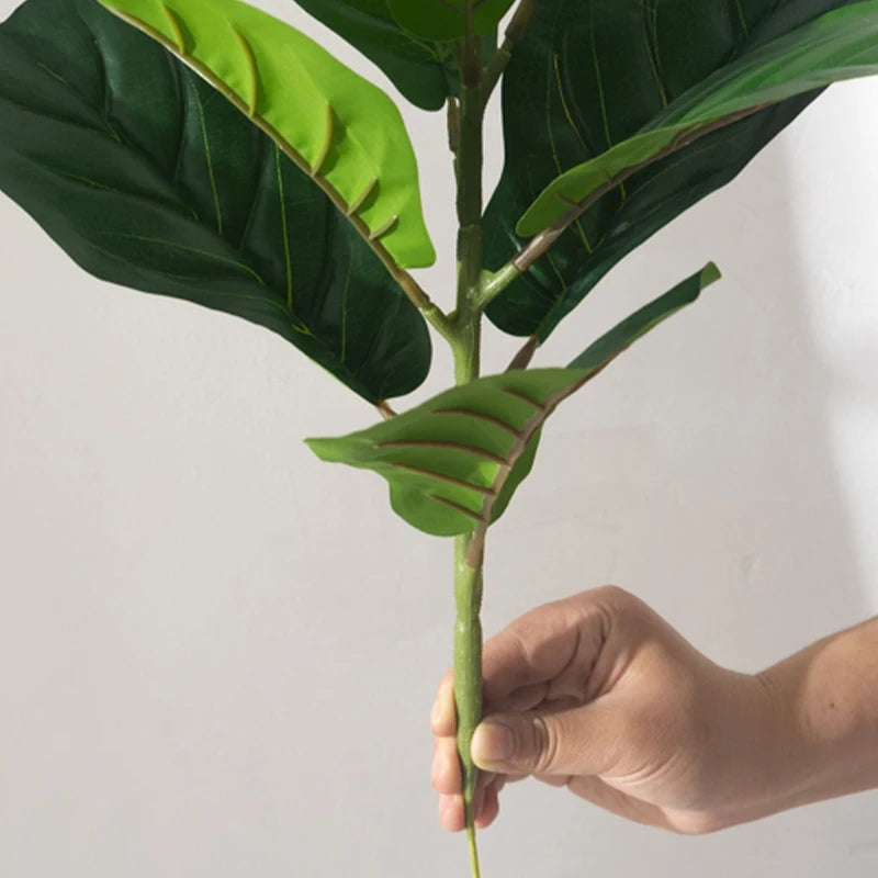 faux ficus arbre artificiel plante tropicale en plastique pour décoration intérieure