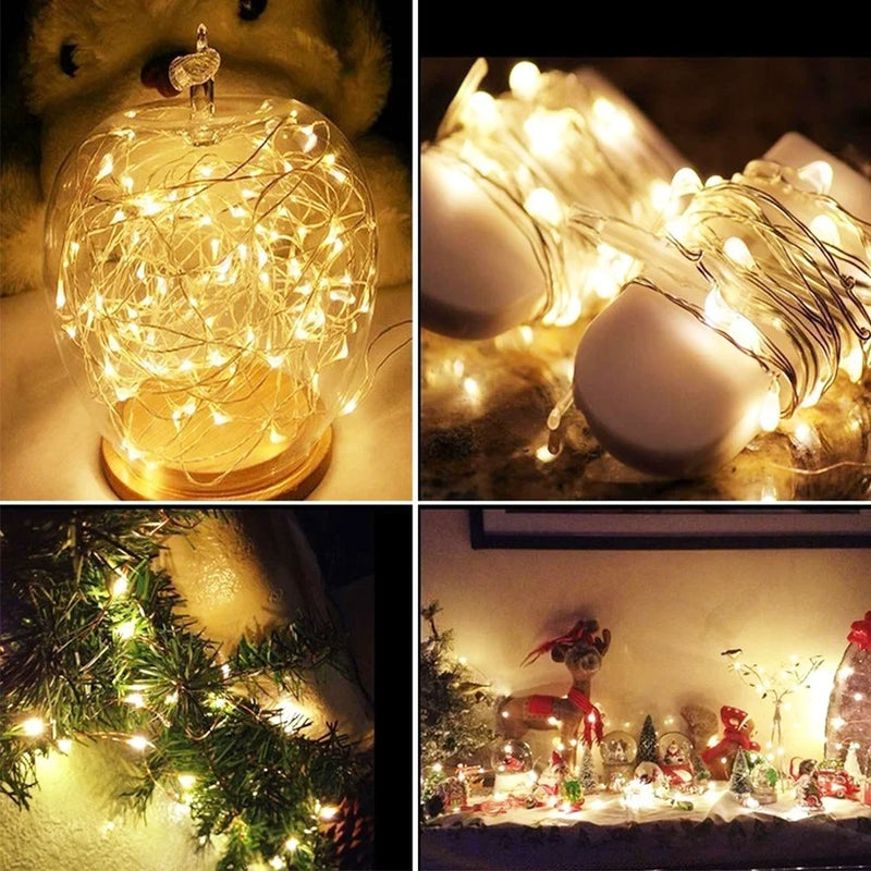 lot de 6 guirlandes lumineuses à led pour fêtes et Noël