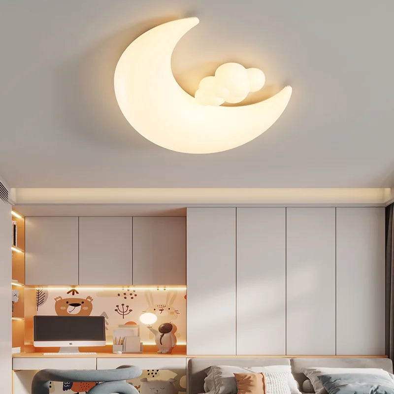 Cartoon Children's Ceiling Lamp Bedroom Ceiling Light Astronaut Star Cloud Moon Lights for Girl Boy Student Baby Room Lighting