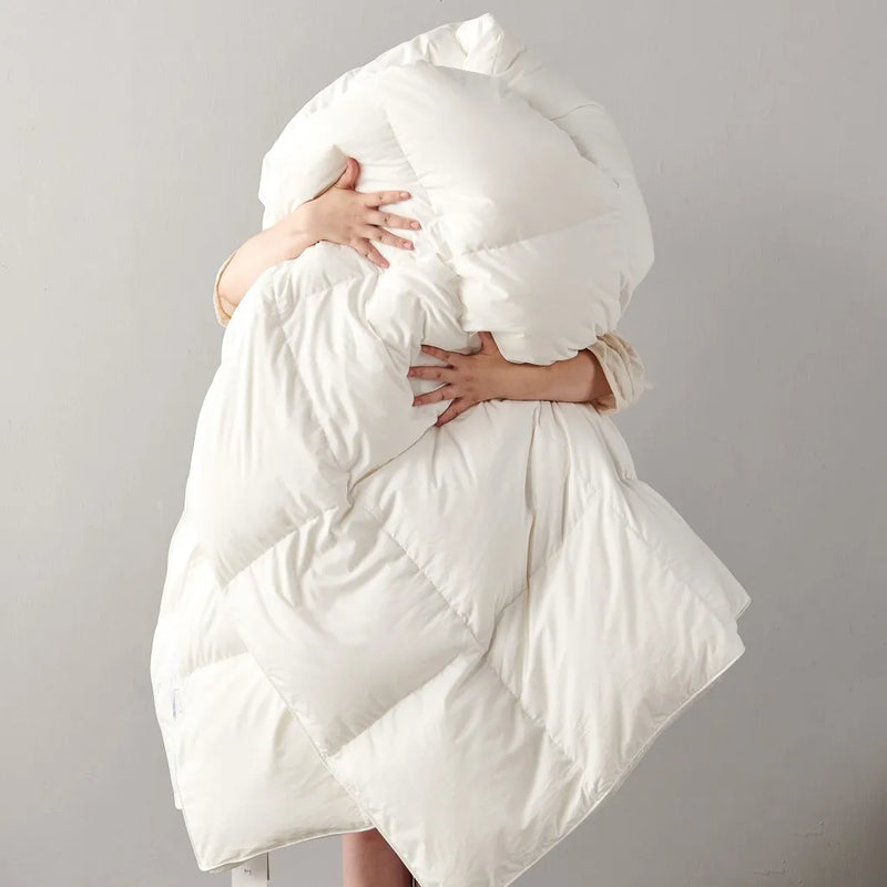 couette d'hiver 100 pourcent duvet d'oie douce et chaude