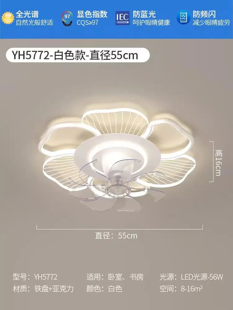 plafonnier moderne avec ventilateur rotatif 360 degrés pour un éclairage tendance