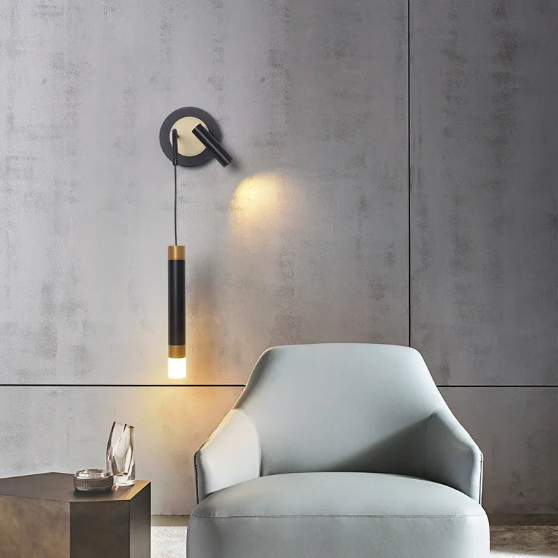 lampe de chevet design nordique moderne avec éclairage led