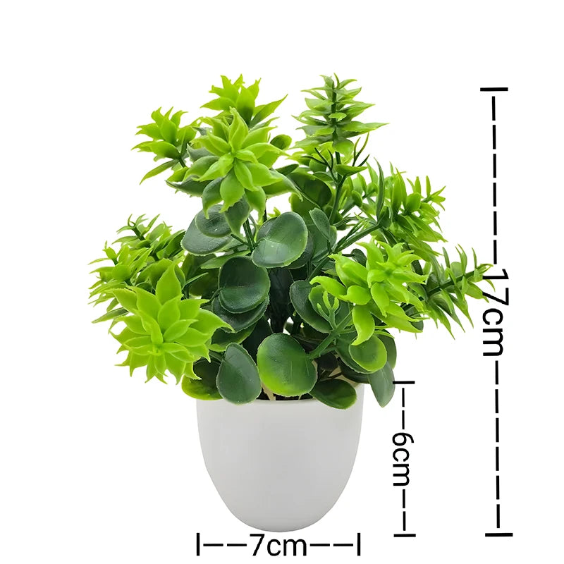 plante artificielle en pot pour décoration de bureau et jardin